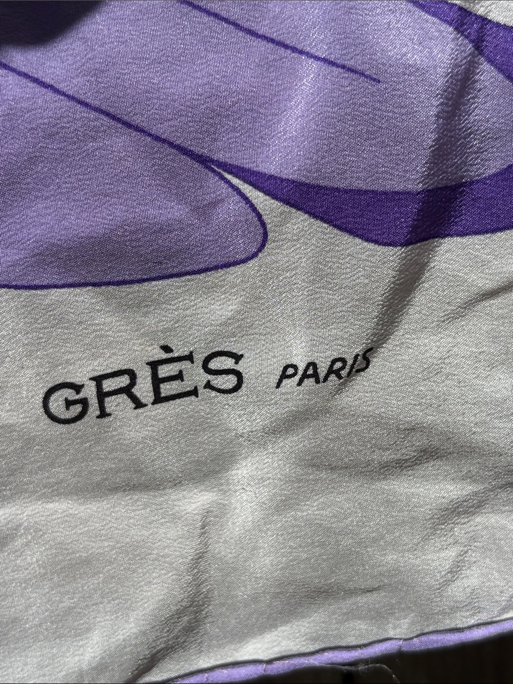 Madame Gres Paris vintage 70s silk scarf square!! - Picture 4 of 5